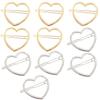 10 Pcs Hollow Smooth Love Heart Hair Pins Clip - Fashion Cute All-Match Hairpin Side Clamp Liu Hai Horse Tail Clip for Women Lady view 1