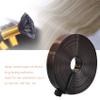 0.9 * 3m Italian Keratin Glue Keratin Strips Hair Extensions Bonding Glue Hot Fusion Flat Tip for Hot Fusion Nail/I Tip Hair Extensions Brown view 4