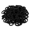 100 Pack Seamless Cotton Hair Ties, High Stretch Ponytail Holders and Headbands, No Crease Scrunchies for Thick Hair (Black) view 1