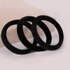 100 Pack Seamless Cotton Hair Ties, High Stretch Ponytail Holders and Headbands, No Crease Scrunchies for Thick Hair (Black) view 2