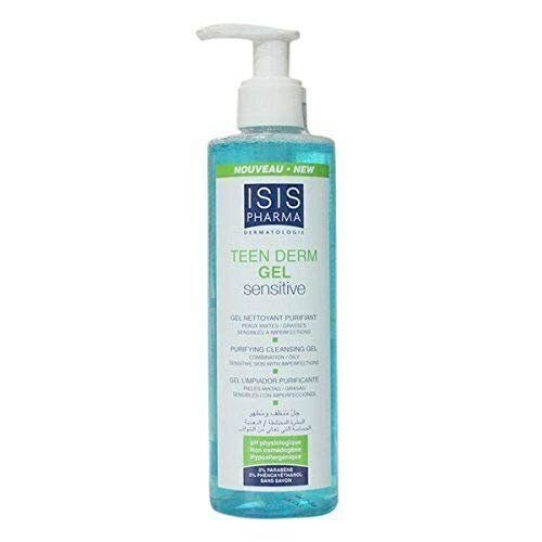 ISIS Pharma Teen Derm Gel Sensitive for Oily Skin 250ml. Sebum regulating Great Gift New Year