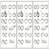 PARITA Small Tattoos Heart Bird Anchor Eight Infinity Lines Cartoon Temporary Water Transfer Tattoo Paper for Women Kids Men Body Art Arms Legs Hand Neck Decorations Fun Party Gift (Pack 3 PCS.) (15) view 1