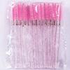 50pcs Shiny Disposable Eyelash Applicator Wands Curler Brush Set Mascara Eyebrow Spoolers Comb Wands Spoolies Brushes (pink) view 2
