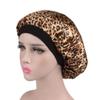Magik Women Satin Night Sleep Cap Hair Bonnet Hat Silk Head Cover Wide Elastic Band (2 Pack, Leaf) view 2