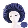 Magik Extra Large Long Hair Care Satin Bonnet Cap Night Sleep Hat Head Wrap Cover (Navy, 2) view 2