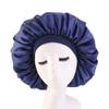 Magik Extra Large Long Hair Care Satin Bonnet Cap Night Sleep Hat Head Wrap Cover (Navy, 2) view 3