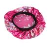 Magik Women Satin Night Sleep Cap Hair Bonnet Hat Silk Head Cover Wide Elastic Band (2 Pack, Hot Pink Flower) view 3