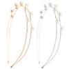 2PCS Rhinestone Headband Headwear Hair Hoop Head Band Hair Band for Women Imitation Pearl Hair Headdress Accessories (D#) view 1