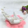 2PCS Rhinestone Headband Headwear Hair Hoop Head Band Hair Band for Women Imitation Pearl Hair Headdress Accessories (D#) view 4