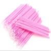 100pcs/bag Durable Micro Disposable Eyelash Extension Make up Brushes Individual Applicators Mascara Removing Tools Swabs (pink) view 2