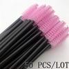 50 Pcs Eyelash Brushes Makeups Brushes Disposable Mascara Wands Applicator Eye lashes Cosmetic Brush Maquiagem Makeup Tool (pink) view 3