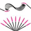 200Pcs Disposable Eyelash Wands Mascara Brushes Eyebrow Brush Lash Extension Combs Applicator Makeup Brush Rose red view 4