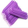 100pcs/bag Durable Micro Disposable Eyelash Extension Make up Brushes Individual Applicators Mascara Removing Tools Swabs (purple) view 2
