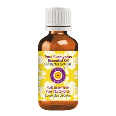 dve herbes Pure Eucalyptus Essential Oil (Eucalyptus globulus) Steam Distilled 10ml (0.33 oz)
