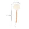 3pcs Exfoliating Sponge Body Scrubber Puff Sponge Back Scrubber Exfoliating Loofah Back Scrubber Mesh Bath Sponge Massage Man Long Handle Log Cleaning Brush White view 2