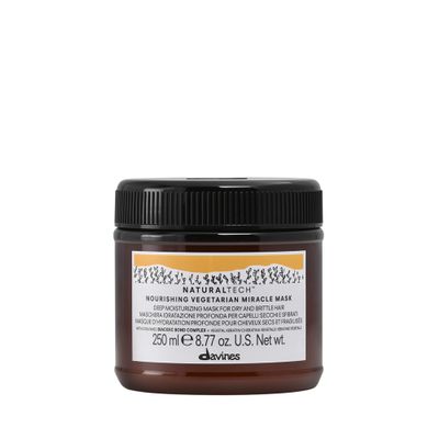 Davines Naturaltech NOURISHING Vegetarian Miracle Mask, Deep Moisturizing For Dry And Brittle Hair, 8.77 Fl. Oz.