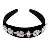 Elegant Shining White Rhinestones Headband Wide Side Hair Band Hair Hoop Women Lady Headwear Hairstyle Accessories view 1