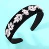 Elegant Shining White Rhinestones Headband Wide Side Hair Band Hair Hoop Women Lady Headwear Hairstyle Accessories view 3