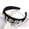 Elegant Shining White Rhinestones Headband Wide Side Hair Band Hair Hoop Women Lady Headwear Hairstyle Accessories view 4