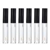 6Pcs 4ml Eyeliner Vials Tube Empty Refillable Plastic Clear Mascara Tube Eyelashes Tube Eyeliner Bottle With Plug and Black Lid Portable Travel Eyelash Growth Oil Tube Container view 1