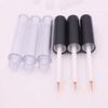6Pcs 4ml Eyeliner Vials Tube Empty Refillable Plastic Clear Mascara Tube Eyelashes Tube Eyeliner Bottle With Plug and Black Lid Portable Travel Eyelash Growth Oil Tube Container view 4
