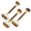 Jytrading Facial Roller Massager, Pack of 1, Portable Double Headed Stone Face, Eye and Neck Rejuvenation Beauty Tools Tiger's Eye Crystal view 2