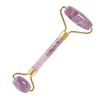 Jytrading Facial Roller Massager, Pack of 1, Portable Double Headed Stone Face, Eye and Neck Rejuvenation Beauty Tools Amethyst Quartz view 1