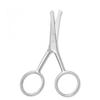 Yutoner Premium Manicure Rounded Tip Scissors Multi-purpose Stainless Steel Cuticle Pedicure Beauty Grooming Shears for Nail, Eyebrow, Eyelash, Dry Skin, Nose Hair (Silver 4 Inch) view 3
