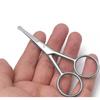 Yutoner Premium Manicure Rounded Tip Scissors Multi-purpose Stainless Steel Cuticle Pedicure Beauty Grooming Shears for Nail, Eyebrow, Eyelash, Dry Skin, Nose Hair (Silver 4 Inch) view 4