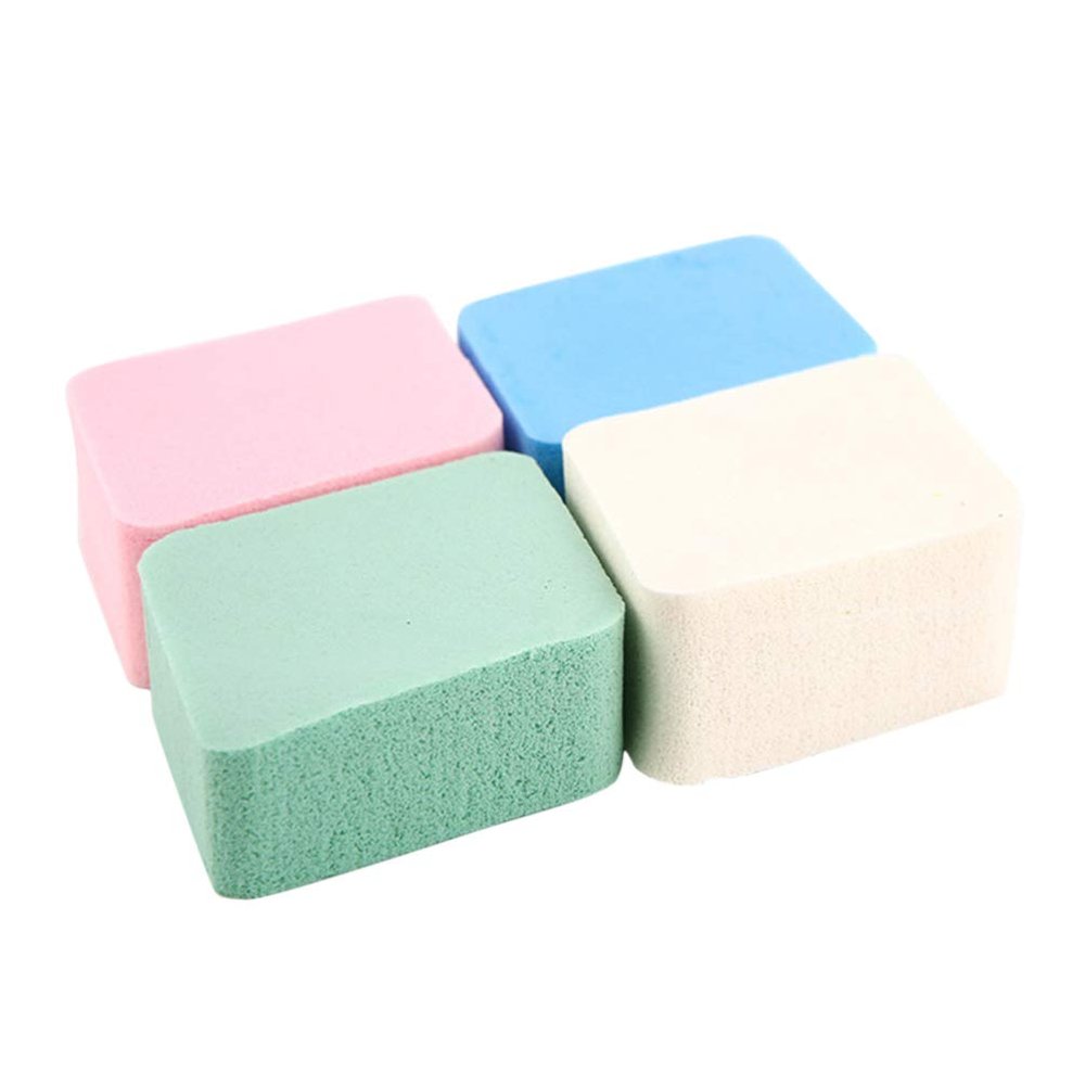 4pcs Makeup Puff Natural Sponge Four-color Diamond Puff Makeup for BB Cream Foundation Concealer