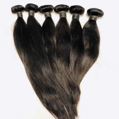 10A Brazilian Straight 100% Human Hair Bundles (22 inch, Natural Black)
