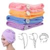 AllTopBargains 2 Turban Towels Twist Hair Quick Dry Microfiber Bath Towel Hair Wrap Cap Hat Spa view 3