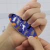 Crazy Cat Pattern Double-Sided Oval Nail File Emery Board Set 4 Pack view 2
