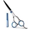 COOLALA Stainless Steel Hair Cutting Scissors 6.5 Inch Hairdressing Razor Shears Professional Salon Barber Haircut Scissors, One Comb Included, Home Use for Man Woman Adults Kids Babies view 1