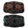2PCS Double Stretchy Hair Comb Magic Hair Combs Wood Beads Clip Hair Bun Hair Side Combs Flower Beads Hair Accessory for Women Fashion Hairstyles (Red+Green) view 1