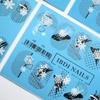 IBDI Abstract snowflake winter nail Decals/Sliders for manicure or pedicure, Decal for nails, Slider for manicures and pedicures, Nail art view 1