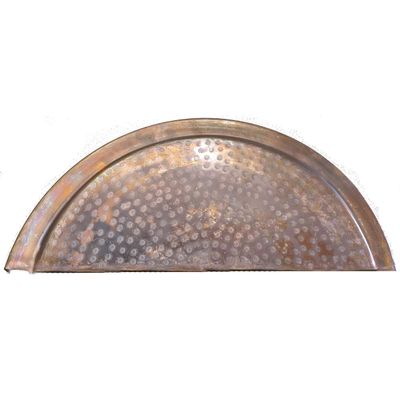 Fire Burnt Copper Footrest for 17 X17 inches Rustic Pedicure Bowls Lid Cover Foot Rest Massage Relaxation Accessories Shower Pedi Pot Tub Accessory Therapy Manicure Nails Service