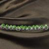 24 Pcs Gorgeous Rhinestones Hair Spirals Clips Shiny Metal Spiral Updo Prom Hair Pins Swirl Hair Twists Coils Wedding Hair Clips (Green) view 2