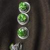 24 Pcs Gorgeous Rhinestones Hair Spirals Clips Shiny Metal Spiral Updo Prom Hair Pins Swirl Hair Twists Coils Wedding Hair Clips (Green) view 3