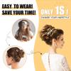 HMD Tousled Updo Messy Bun Hair Piece Hair Extension Ponytail With Elastic Rubber Band Updo Extensions Hairpiece Synthetic Hair Extensions Scrunchies Ponytail Hairpieces for Women view 4