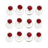 24 Pcs Gorgeous Rhinestones Hair Spirals Clips Shiny Metal Spiral Updo Prom Hair Pins Swirl Hair Twists Coils Wedding Hair Clips (Red) view 1
