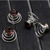 24 Pcs Gorgeous Rhinestones Hair Spirals Clips Shiny Metal Spiral Updo Prom Hair Pins Swirl Hair Twists Coils Wedding Hair Clips (Purple) view 2
