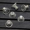 24 Pcs Gorgeous Rhinestones Hair Spirals Clips Shiny Metal Spiral Updo Prom Hair Pins Swirl Hair Twists Coils Wedding Hair Clips (White) view 2