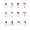 24 Pcs Gorgeous Rhinestones Hair Spirals Clips Shiny Metal Spiral Updo Prom Hair Pins Swirl Hair Twists Coils Wedding Hair Clips (Pink) view 1