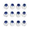 24 Pcs Gorgeous Rhinestones Hair Spirals Clips Shiny Metal Spiral Updo Prom Hair Pins Swirl Hair Twists Coils Wedding Hair Clips (Blue) view 1