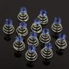 24 Pcs Gorgeous Rhinestones Hair Spirals Clips Shiny Metal Spiral Updo Prom Hair Pins Swirl Hair Twists Coils Wedding Hair Clips (Blue) view 2