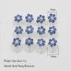 24PCS Rhinestone Flower Spiral Hair Pin Crystal Hair Twisters Coils Hair Clips Metal Spiral Twist Hairpins Hair Pins Wedding Bridal Hair Accessories (Blue) view 2