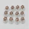 24PCS Rhinestone Flower Spiral Hair Pin Crystal Hair Twisters Coils Hair Clips Metal Spiral Twist Hairpins Hair Pins Wedding Bridal Hair Accessories (Champagne) view 2