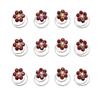 24PCS Rhinestone Flower Spiral Hair Pin Crystal Hair Twisters Coils Hair Clips Metal Spiral Twist Hairpins Hair Pins Wedding Bridal Hair Accessories (Red) view 1