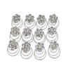 24PCS Rhinestone Flower Spiral Hair Pin Crystal Hair Twisters Coils Hair Clips Metal Spiral Twist Hairpins Hair Pins Wedding Bridal Hair Accessories (White) view 1